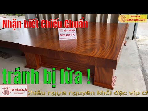 Video CHIẾU NGỰA NGUYÊN KHỐI GỖ GÕ 17cm 200x270x17cm | Đồ Gỗ... - youtube