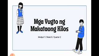 EsP 10 I Quarter 2 I Mga Yugto ng Makataong Kilos I ER Tamondong