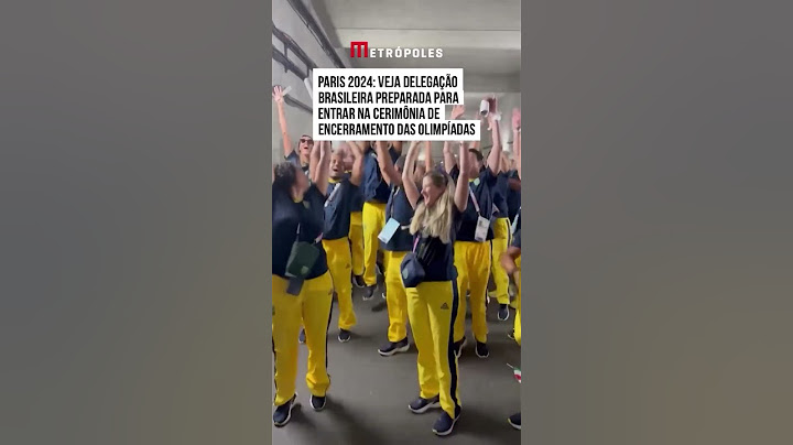Veja delegação brasileira preparada para entrar na cerimônia de encerramento da Olimpíadas