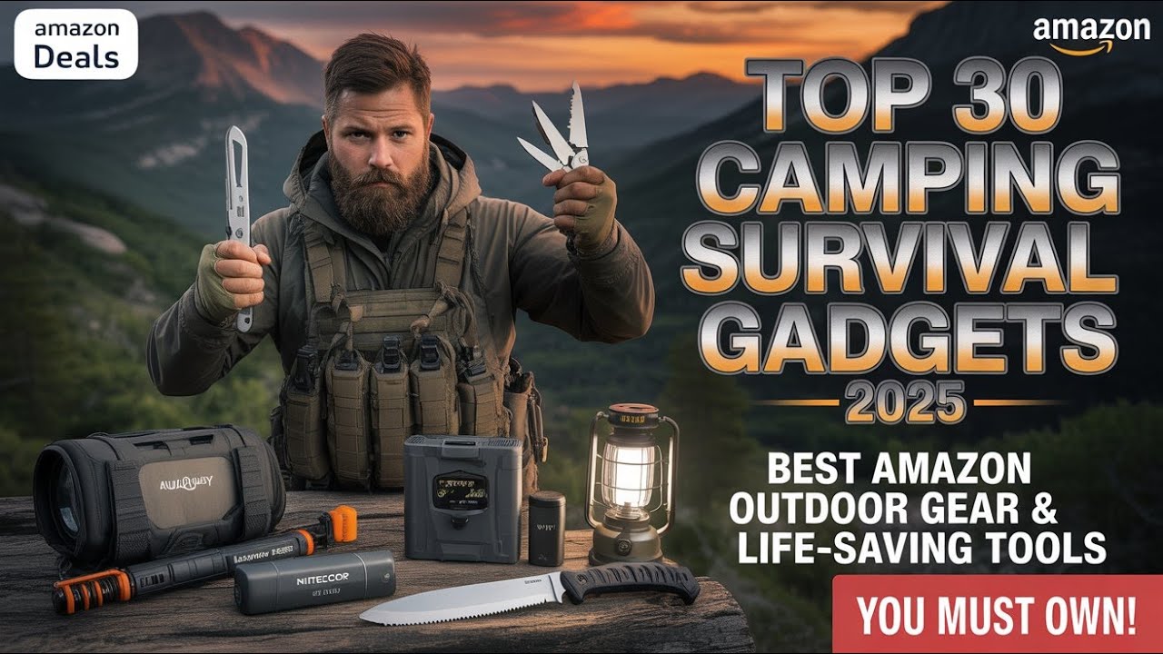Top 30 Camping Survival Gadgets 2025 You MUST Own! | Best Amazon Outdoor Gear & Life-Saving Tools