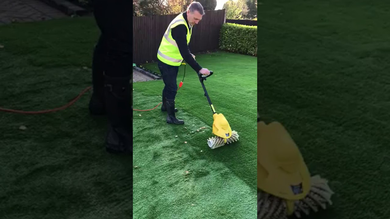 Brosse électrique pour Gazon Artificiel - Balai de terrasse