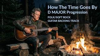 D MAJOR - How The Time Goes (Folk/Soft Rock Guitar Backing Track)