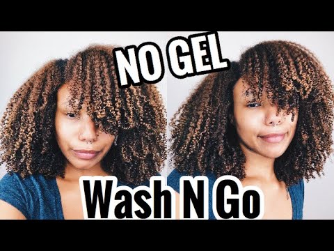 natural numbers SOFT AF WASH AND GO WITHOUT GEL ON THICK TYPE 4 HAIR