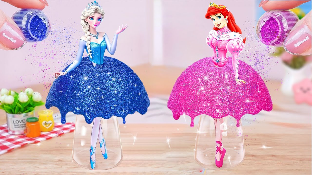 Perfect Pull Me Up Princess Cake 😍 How To Make Beautiful Disney ...