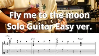 Fly me to the moon (Jazz Solo Guitar for Beginner) - Bart Howard