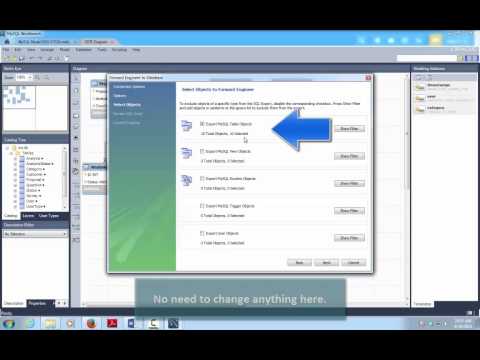 Video How to Forward-Engineer a Database
