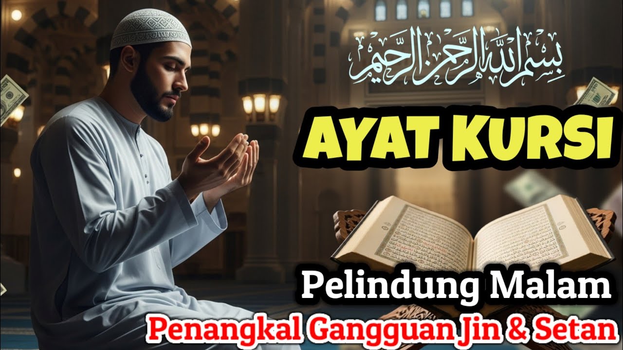 Amalan Menjelang Tidur | Ayat Kursi Pengusir Jin & Setan, Penenang Hati & Pikiran