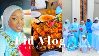 VLOG | Eid day | part 1 | gift exchange, family photos , eating out and more