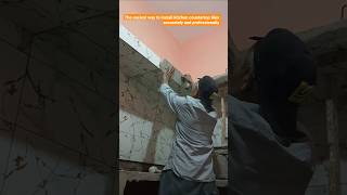 The easiest way to install kitchen countertop tiles accurately and professionally