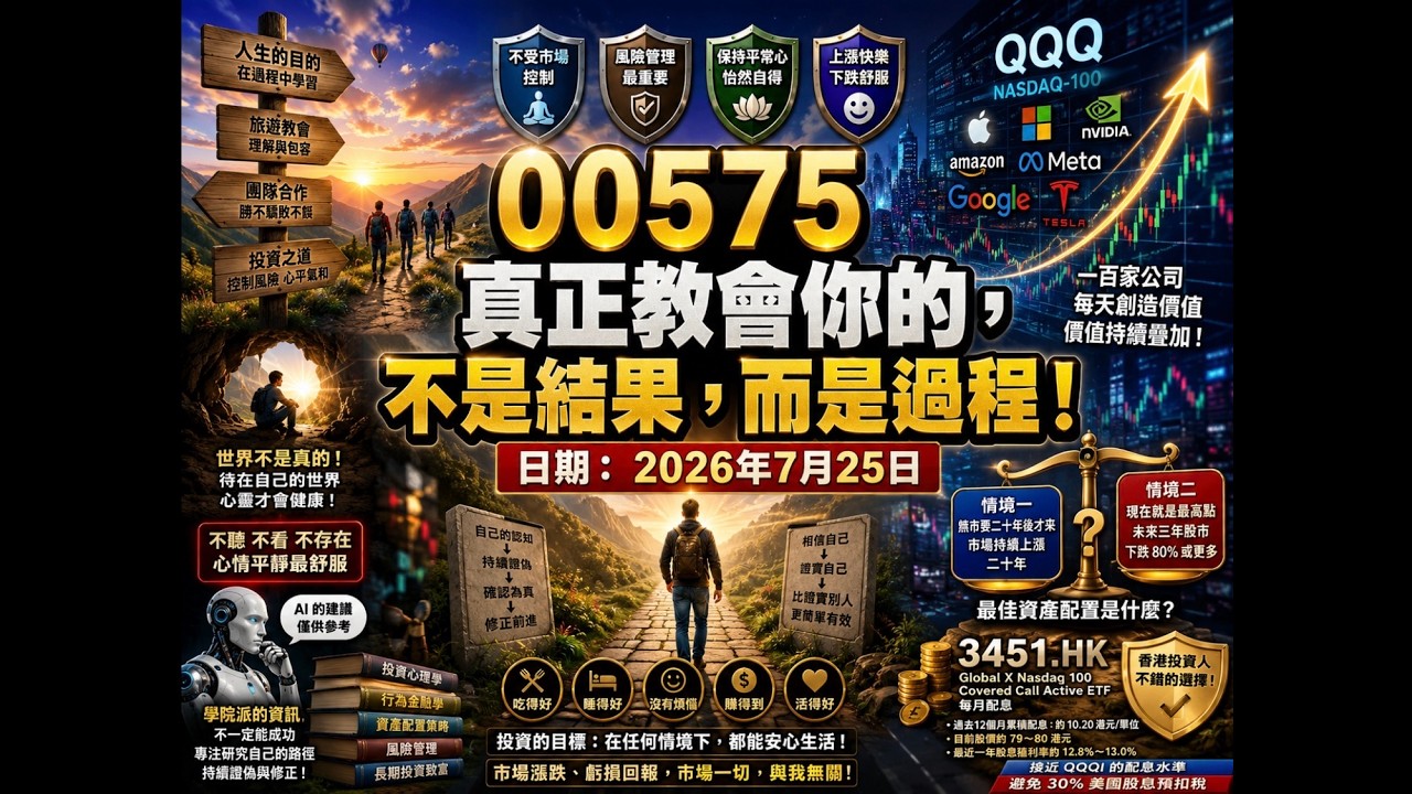 【真正教會你的，不是結果，而是過程！】日期：2026年7月25日