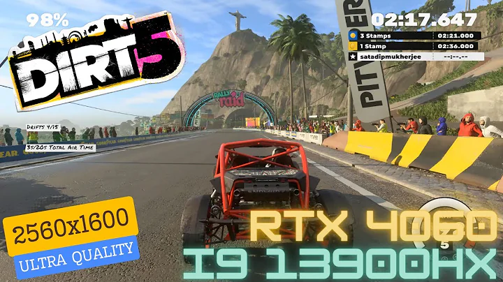 Dirt 5 Wild Spirits DLC Time Trial The Redeemer Brazil | i9 13900 HX RTX 4060 | Ultra High Gameplay