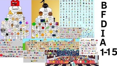 BFDIA 1 - 15 but only when recommended characters is on screen/talk