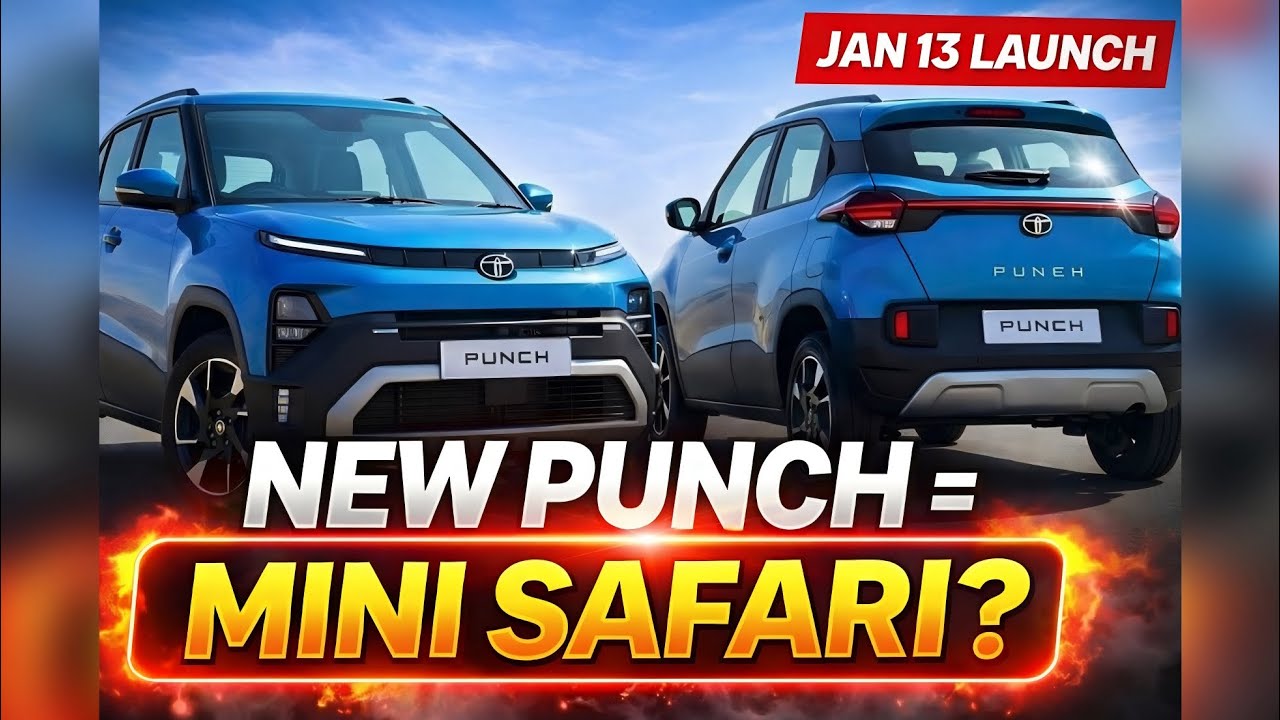 New Tata Punch Facelift Teased 🔥 Launch on Jan 13 | Design, Features, ADAS & Engine Details