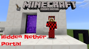 How to make Hidden Nether Portal minecraft: pocket edition 1.0 redstone tutorial]
