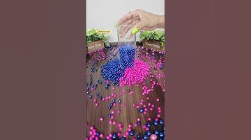 Satisfying Reverse Beads ASMR 🔵💖🔵 #reverse #asmr #satisfying