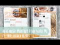 NOVEMBER MONTHLY PLAN WITH ME | ft. shop jessica hearts | erin condren neutral