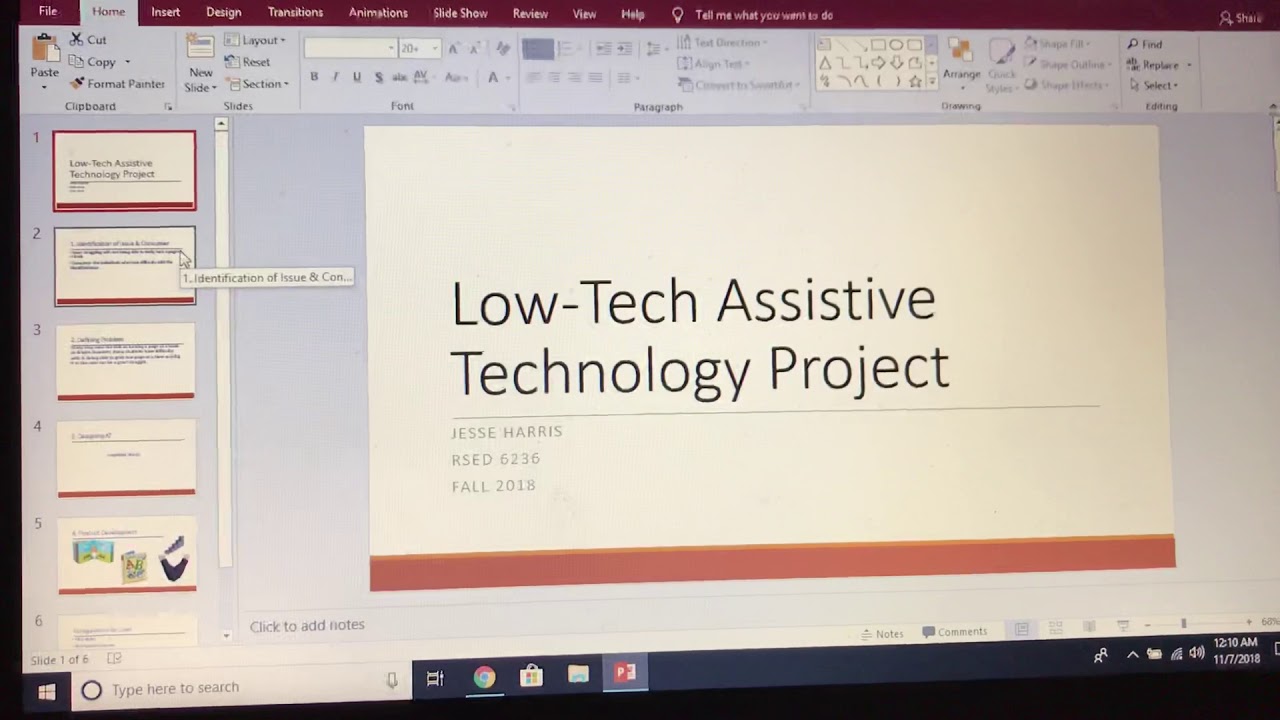 Low-Tech Assistive Technology Project