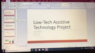 Low-Tech Assistive Technology Project