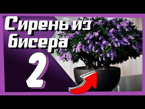 ВТОРАЯ ЧАСТЬ | Сирень из Бисера | МАСТЕР-КЛАСС по бисероплетению