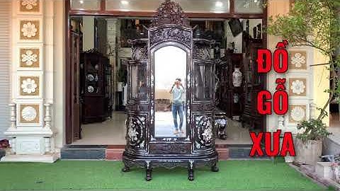 Tủ Chùa Bầu Khảm Ốc Liên Chi Đẹp - Kiểu Xưa  | Tủ Bày Đồ | Bàn Ghế Cổ | Sập Gụ Tủ Chè | TRƯỜNG KỶ