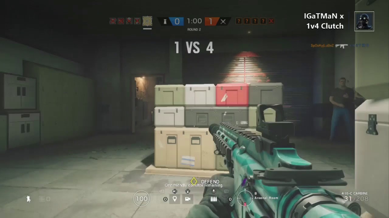1v4 Clutch: Rainbow Six Siege