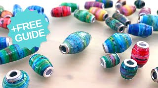 How to make GORGEOUS FANCY PAPER BEADS, learn all the BEST HACKS now!