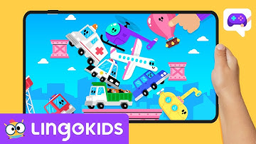STACKING VEHICLES Game 🚁🚑 Develop fine motor Skills 🚓 Lingokids Games