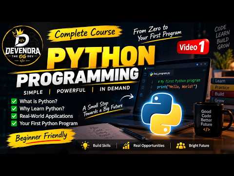 Python Programming for Beginners 🐍 | From Zero to Your First Program | Part 1