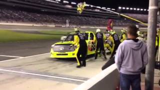 2014 Rhino Lining 350 - Matt Crafton First Pit Stop