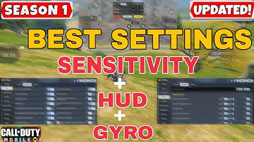 | NEW BEST SENSITIVITY SETTINGS in cod mobile SEASON 1| BEST AIMBOT sensitivity for cod mobile!