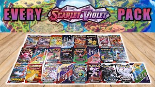 I Opened EVERY English Scarlet & Violet Pack EVER!