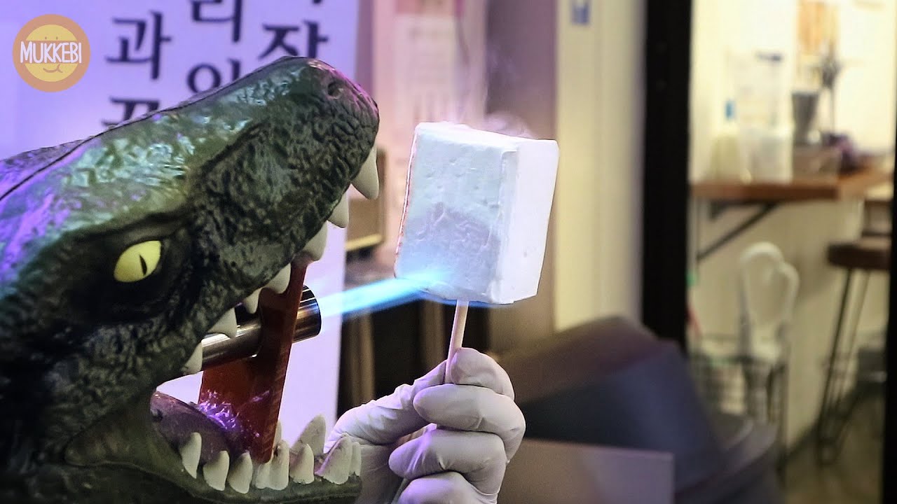 서울 망원시장 │ 마시멜로 아이스크림 │ Grilled Marshmallow Ice Cream │ 한국 길거리 음식