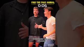 Find The Fake Animal And Win 10000 . Mr Beast