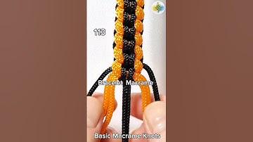 #113 Bracelet Knitting Tutorial, Macrame, #shorts #macrametutorial #howto #craftideas