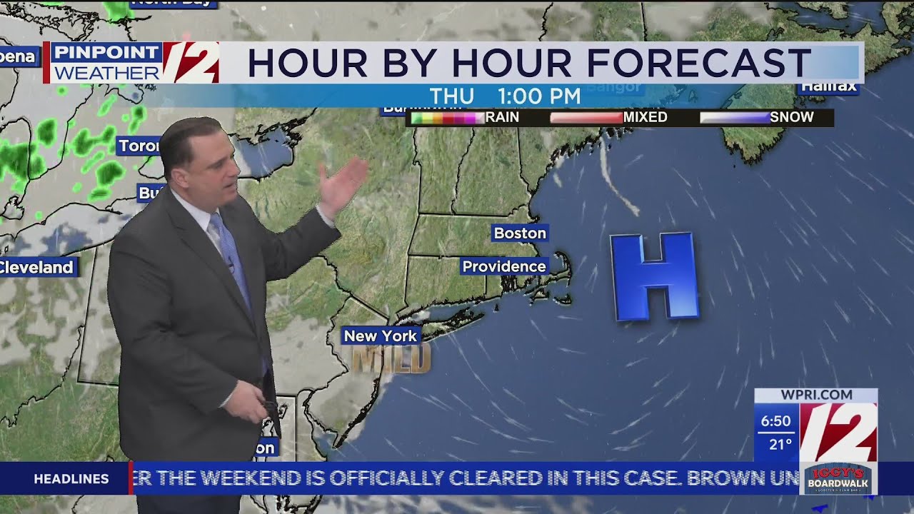 WPRI 12 Weather Forecast for 12/16/25: Not as cold or windy today - YouTube