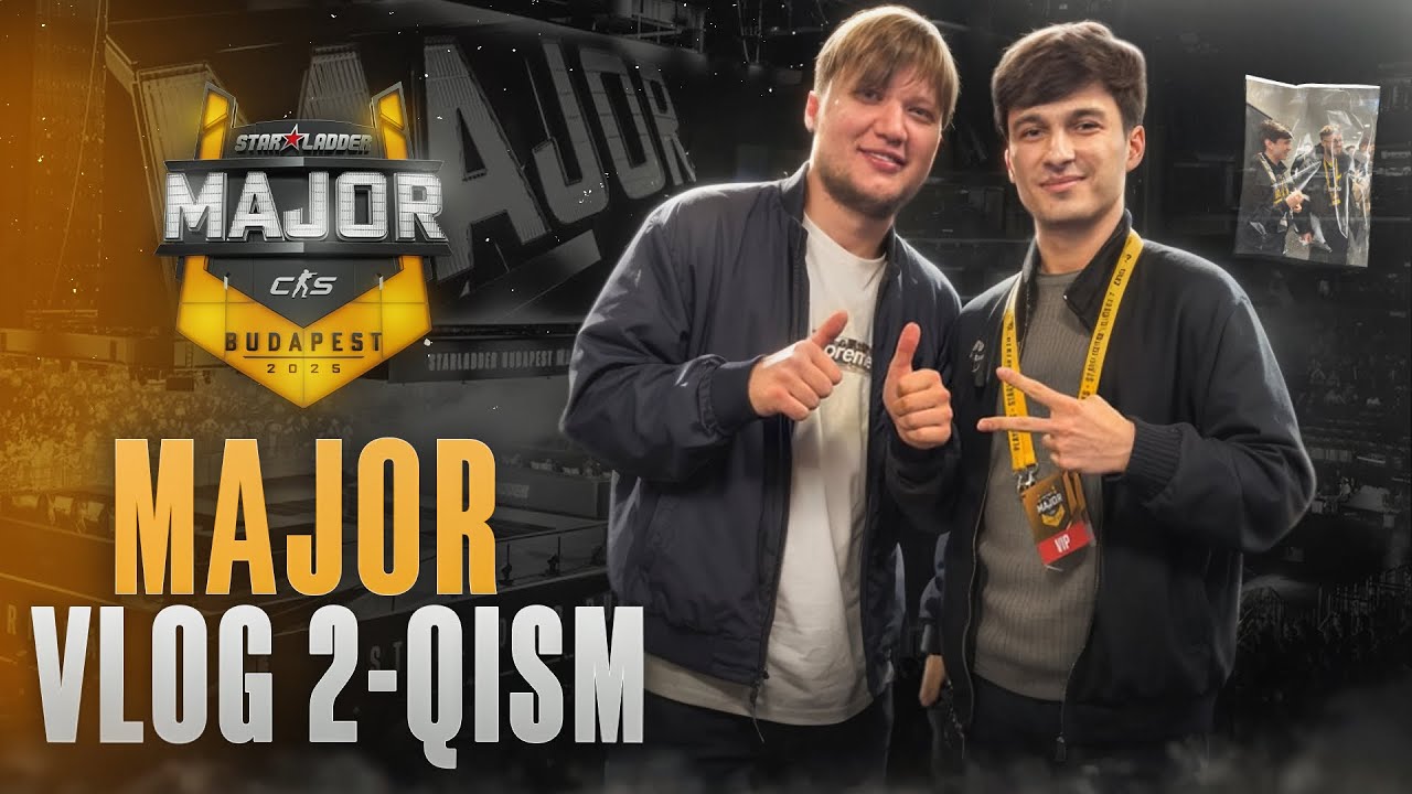 Major Vlog 2-qism | Budapest | S1mple va JL bilan ko’rishganim, to’lliq arena atmosferasi⚡️