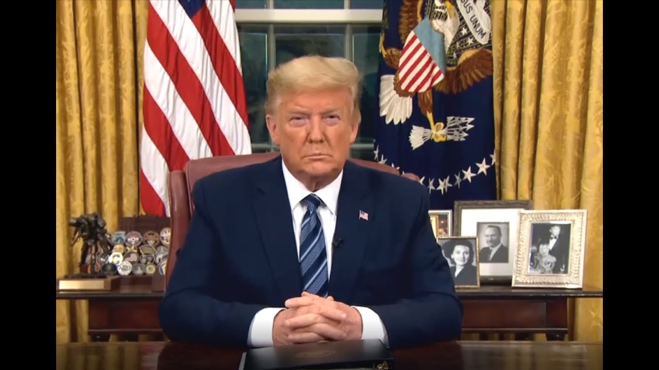 Trump Addresses The Nation March 11 9pm Coronavirus YouTube