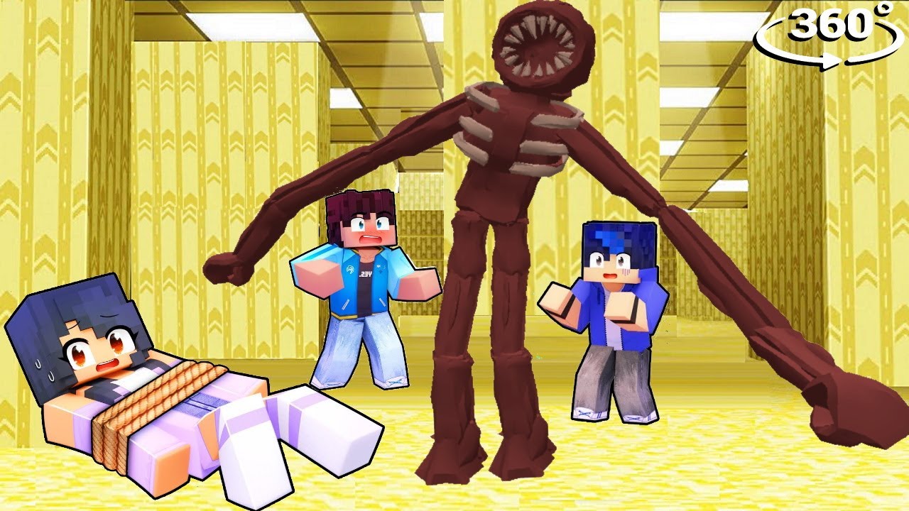 FRIENDS SAVING APHMAU from ROBLOX DOORS FIGURE in Backrooms Minecraft