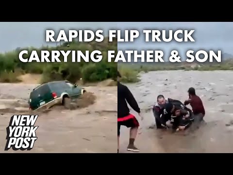 Bystanders Rescue Father and Son From Arizona Floodwaters | New York Post
