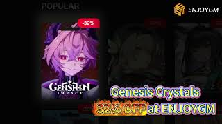 Genshin Impact Genesis Crystals — 33% OFF