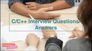Top-20 C/C++ Interview Questions