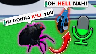 Trolling as SPIDER🕷️ in Voice Chat Roblox (The Garrisons)
