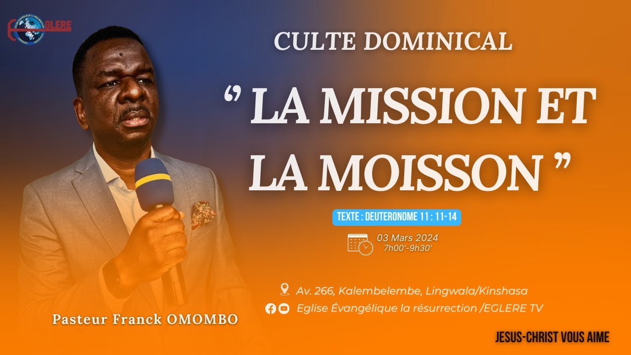 Culte de Dimanche 03 Mars 2024 - YouTube