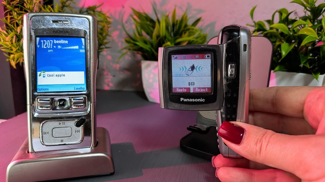 Nokia N91 vs Panasonic X300 incoming &  outgoing calls / original ringtones 