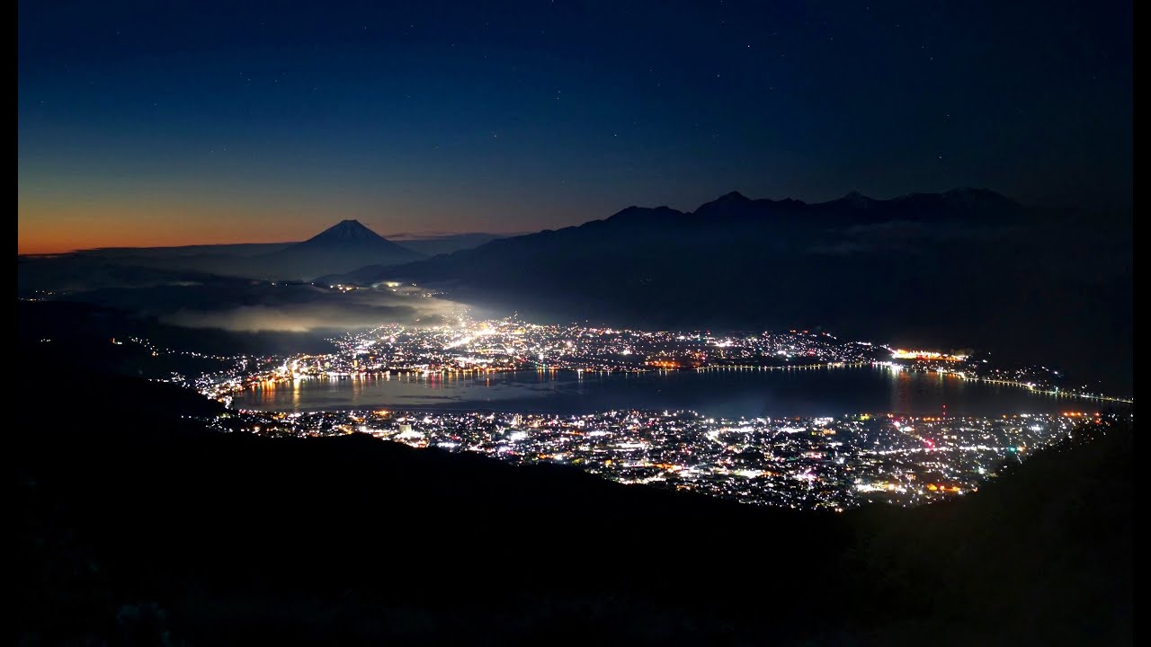 4K】長野・高ボッチからの光の絶景 A spectacular view of lights from