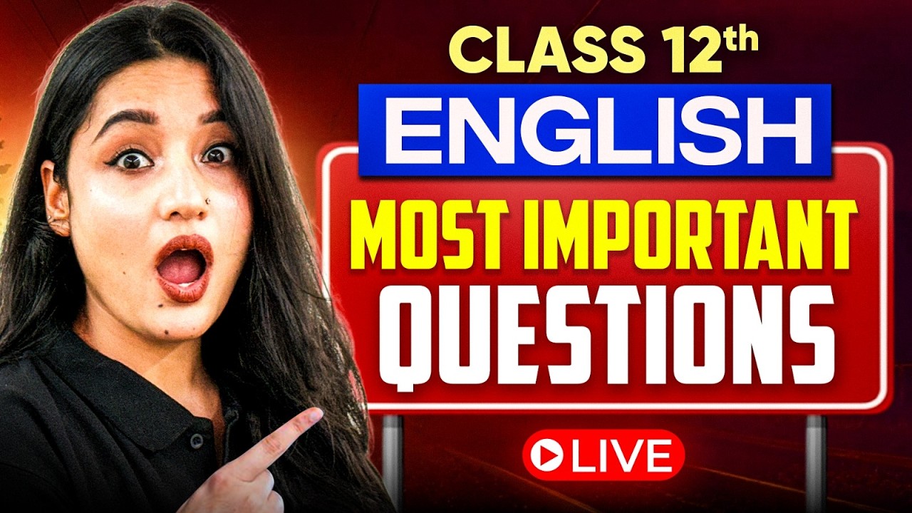 Class 12 English Most Important Questions | Kirti Mam | Infinity Learn #class12 #infinitylearn