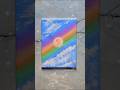 easy dreamy rainbow 🌈 painting tutorial beginners #artshorts #canvas #paintingideas #acrylicpainting