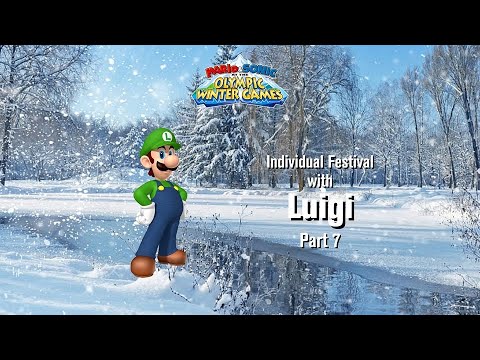 Mario & Sonic at the Olympic Winter Games Festival Mode Individual (Luigi) Part 7