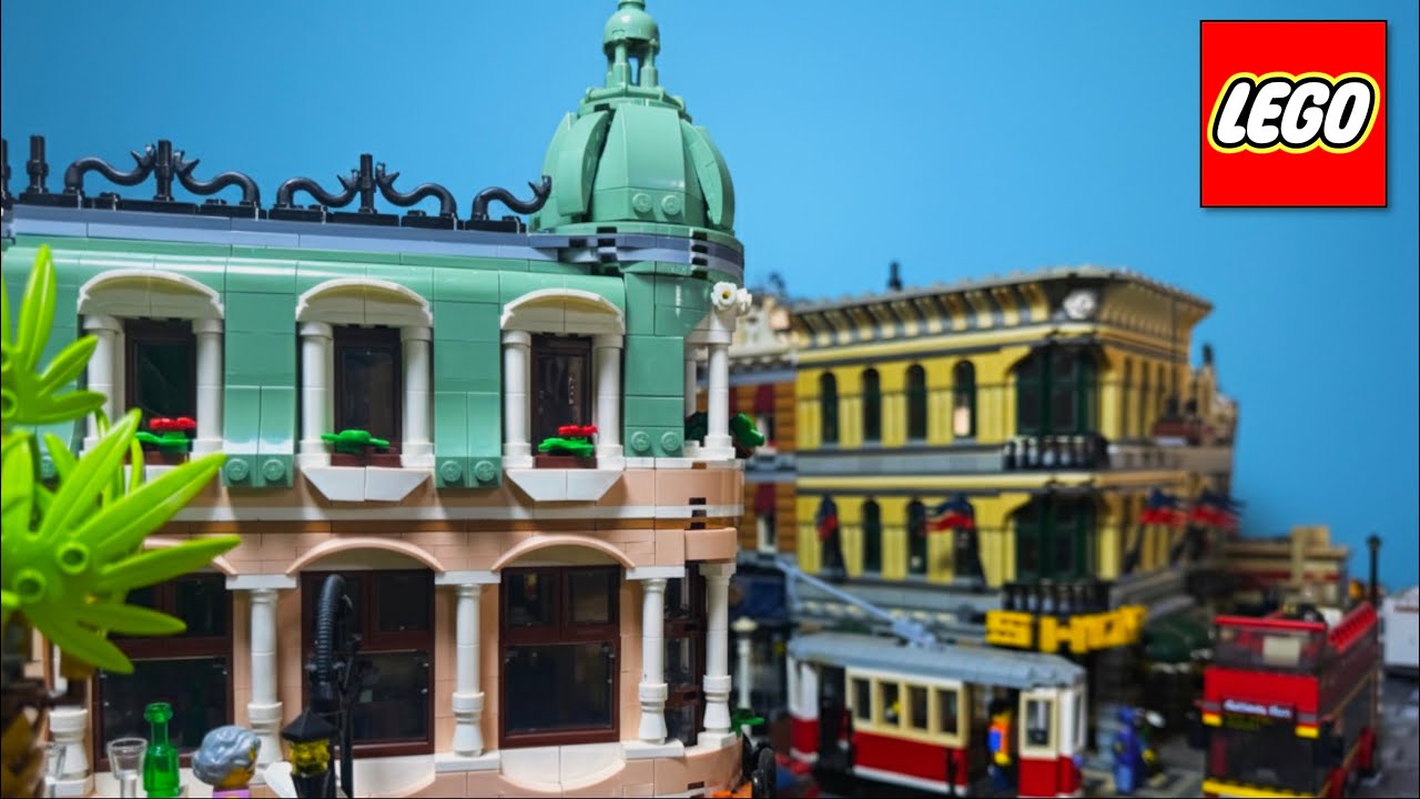 Massive LEGO City Tour with Working Trains (Custom LEGO Train Layout)