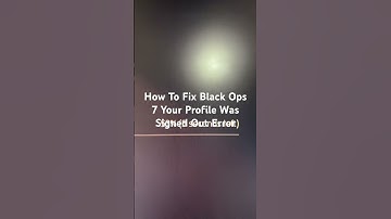 How To Fix Black Ops 7 Your Profile Was Signed Out Error